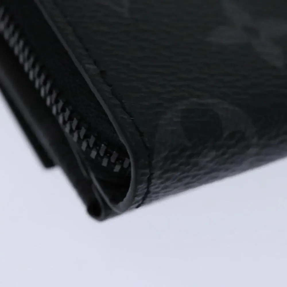 Louis Vuitton Monogram Eclipse Discovery Compact Wallet Black